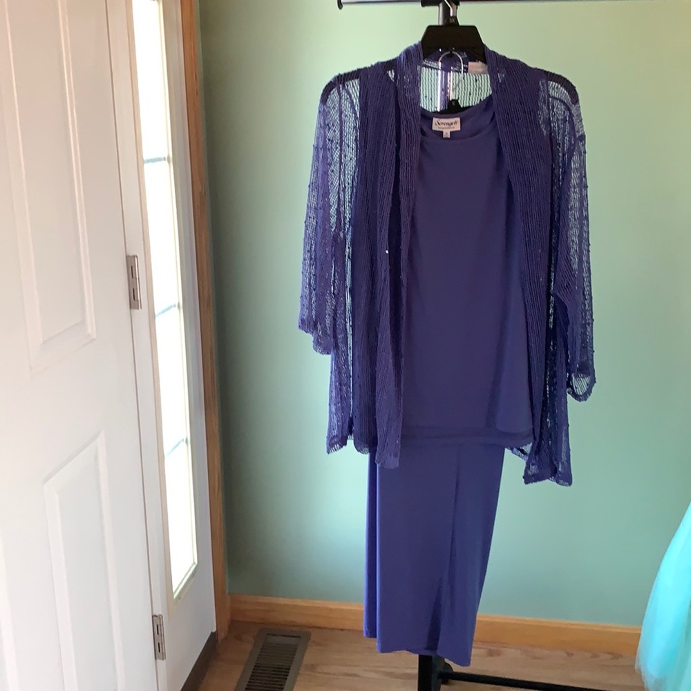 Women’s 3 piece periwinkle dressy pantsuit size 2X